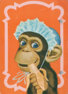 AFFE Tier Vintage Ansichtskarte Postkarte CPSM #PBS008.DE - Singes