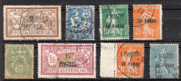 Lot De 8 Timbres Du LEVANT - YT N° 13, 17, 20, 29, 31, 33, 34 Et 35 - Gebraucht