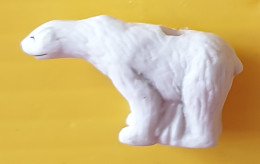 Fève  - Porte Bonheur Pendentif - L 'ours Blanc - Tiere