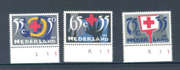 Netherlands 1987 Croix Rouge Red Cross With Plate Numbers NVPH 1381/83 Yvert 1293/95 MNH ** - Neufs