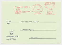 Meter Card Netherlands 1983 Milkmaid - Municipal Coat Of Arms Huizen - Levensmiddelen