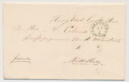 Halfrond-Francostempel Dordrecht - Middelburg 1849 - ...-1852 Voorlopers