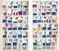 USA 2008 To 2012 Flags Of Our Nations Cpl 60v Set Used Off-Paper  SC. 4273/2332 - Gebruikt