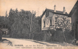SARCELLES (Val-d'Oise) - Café-Restaurant E. Dubois, 42 Rue Des Sources - Voyagé 1945 (2 Scans) - Sarcelles