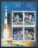 Marshall Islands 1994 Mi# Block 10 Used - First Manned Moon Landing, 25th Anniv. / Space - Océanie