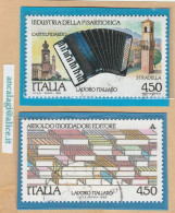 USATI ITALIA 1989 - Ref.0600 "LAVORO ITALIANO" Serie Di 2 Val. - 1981-90: Afgestempeld