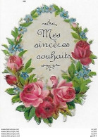DECOUPIS. Mes Sincères Souhaits, Roses, Myosotis...S3573 - Flores