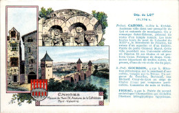 Cpa Publicitaire Pastilles Valda Pub Au Dos Département Du Lot (46) Cahors Gourdon Figeac En B.Etat - Autres & Non Classés