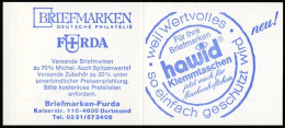 22Ixa MH BuS 1980 Buchdruck - Postfrisch - 1971-2000