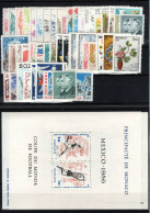 Monaco - Année Complète 1986 N** MNH Luxe - YV 1510 à 1561 , 52 Timbres , Cote 147 Euros - Komplette Jahrgänge