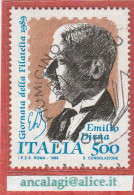 USATI ITALIA 1989 - Ref.0602 "GIORNATA DELLA FILATELIA" 1 Val. - 1981-90: Gebraucht