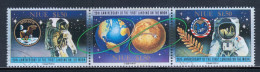 Niue 1989 Mi# 742-744 Used - Strip Of 3 - First Moon Landing, 20th Anniv. / Space - Oceanië