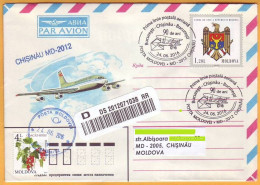 2016 Moldova Moldavie Moldau  90 Air Traffic Chisinau - Bucharest Romania. Special Cancellations - Fesselballons