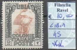 COLONIE ITALIANE - Libia - 1924/29 Pittorica, Cat N. 45 E 50 Integri - Libya