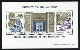 Monaco - YV BF 73 N** MNH Luxe , Musee Des Timbres Et Des Monnaies Cote 10,25 Euros - Blocs
