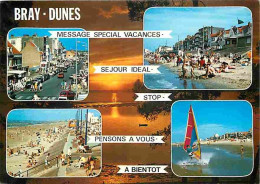 59 - Bray Dunes - Multivues - Plage - Automobiles - Planche à Voile - CPM - Voir Scans Recto-Verso - Bray-Dunes