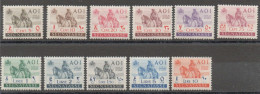 COLONIE ITALIANE - AOI - 1924 - Segnatasse, Cat N. 14/24 Gomma Integra - Africa Orientale Italiana