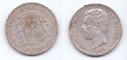Spain 5 Pesetas 1871 (71) - Münzen Der Provinzen