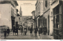 D82  LAFRANÇAISE  Rue Louis Pernon Et Église - Lafrancaise