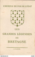 D35  PAIMPONT   Chemins De Fer De L'Etat Les Grandes Légendes De Bretagne..........   Vivianne Et Merlin - Paimpont