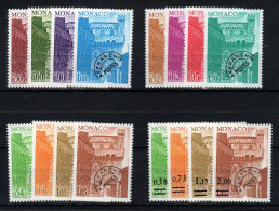 Monaco - Preo YV 38 à 53 N** MNH Luxe , 4 Series Completes Cote 23,50 Euros - Precancels