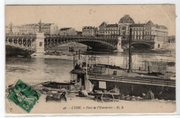 CPA LYON Pont De L'Université Beau Plan - Lyon 2