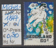 2000 - NIEDERLANDE - FM/DM "Dez.marken-Schneemann" 60 C Mehrf. - S. Scan  (1847o Nl) - Gebraucht