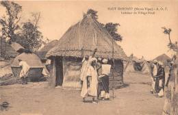 BENIN HAUT DAHOMEY Moyen Niger AOF Interieur De Village Dindi 10(scan Recto-verso) MA218 - Benin