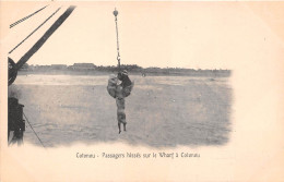 BENIN DAHOMEY COTONOU Passagers Hisses Sur Le Wharf A Cotonou 4(scan Recto-verso) MA213 - Benin