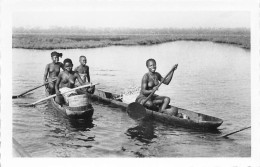 BENIN DAHOMEY Retour Du Marche En Pirogue 16(scan Recto-verso) MA213 - Benín