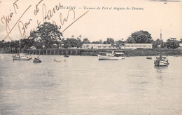  GUINEE Francaise CONAKRY Travaux Du Port Et Magasin Des Douanes 12(scan Recto-verso) MA204 - Guinée Française