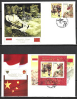 INDONESIE. N°2242-3 De 2007 Sur 2 Enveloppes 1er Jour. Danses Du Dragon Et Du Lion/Muraille De Chine. - Dans