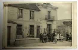 à Identifier Carte Photo Café Restaurant HERBAULT Garage Et Remise Buvette - Personnages - Au N°38 - Zu Identifizieren