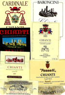 ITALIA ITALY - 15 Etichette Vino Rosso TOSCANA Anni 80-90-2000 Vino CHIANTI - Rotwein