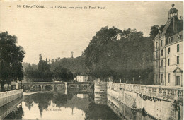 CPA  - BRANTOME - LA DRONNE VUE PRISE DU PONT NEUF (IMPECCABLE) - Brantome