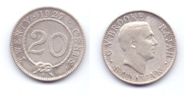 Sarawak 20 Cents 1927 H - Malaysia