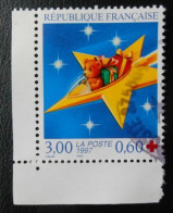 3122 France 1997 Oblitéré Croix-Rouge Française Logo Croix-Rouge Fêtes De Fin D'année - Used Stamps