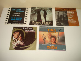 B15/ 5 Vinyles  SP - 7" - Musique Film - James Bond - Tina Turner - Madmax ETC.. - Filmmuziek