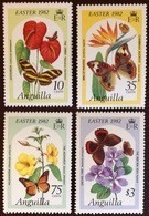 Anguilla 1982 Easter Butterflies & Flowers MNH - Papillons