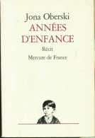 Années D'enfance (1994) De Jona Oberski - Geschiedenis