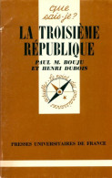 La Troisième République (1988) De Bouju Bouju - Geschiedenis
