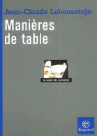 Manières De Table (2004) De Jean-Claude Lebensztejn - Geschiedenis