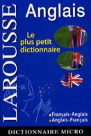 Larousse Micro Anglais : Le Plus Petit Dictionnaire D'anglais (2009) De Larousse - Dictionnaires