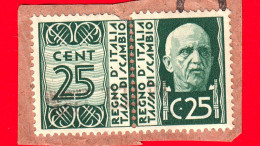 ITALIA - Regno - Fiscali - Marca - Tassa Di Scambio - 25 - Revenue Stamps