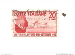 100022)  13ª Fiera Del Levante 1949-usato La Vendita E Riferita A 1 Solo Francobollo A Caso - 1946-60: Used