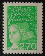 3091 France 1997 Oblitéré Marianne De Luquet 2 F 70 Vert - Oblitérés