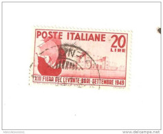 100023)  13ª Fiera Del Levante 1949-usato La Vendita E Riferita A 1 Solo Francobollo A Caso - 1946-60: Used