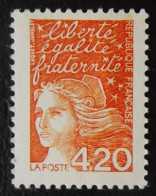 3094 France 1997 Oblitéré Marianne De Luquet 4 F 20 Rose-orangé - Used Stamps
