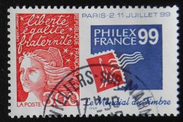 3127 France 1997 Oblitéré Marianne De Luquet 3F PhilexFrance 99 Philex France - Used Stamps