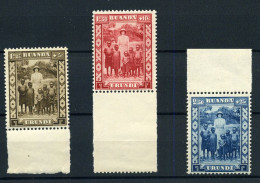 Ruanda-Urundi - 108/10 - MNH ** - Unused Stamps